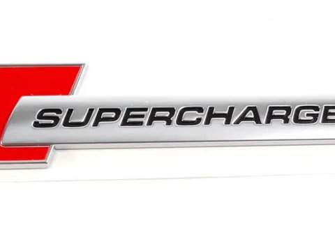 Emblema Supercharged Rosu / Crom Oe Audi A4 B8 2007-2015 4F0853601A2ZZ