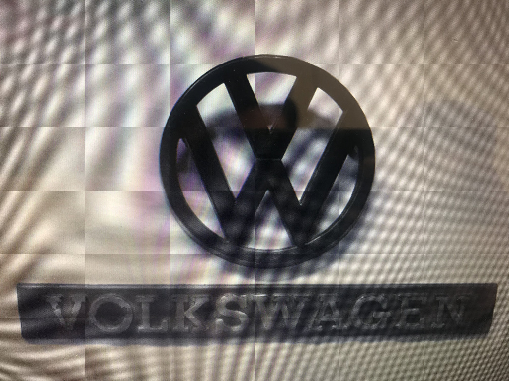 Emblema volkswagen retro Golf Mk1, Jetta Mk1, Scirocco Mk1 1987