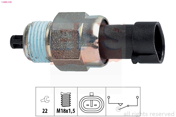 EPS Comutator, lampa marsarier 1.860.142 la masina FIAT STILO Multi Wagon (192_) 2004 2005 2006 2007 2008