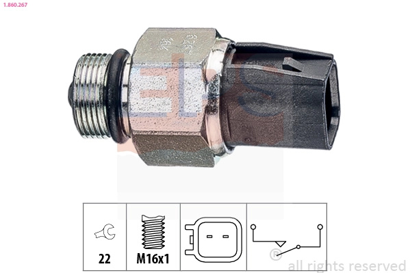 EPS Comutator, lampa marsarier 1.860.267 se potriveste la FORD FOCUS III caroserie inchisa/combi 2014 2015 2016 2017 2018 2019 2020
