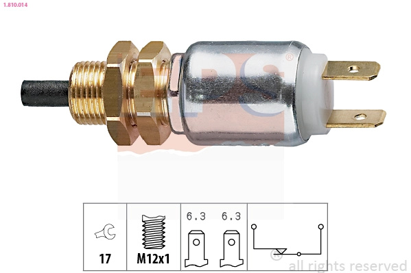 EPS Comutator lumini frana 1.810.014 la masina MERCEDES-BENZ T1 caroserie (B602) 1982 1983 1984 1985 1986 1987 1988 1989 1990 1991 1992 1993 1994 1995 1996