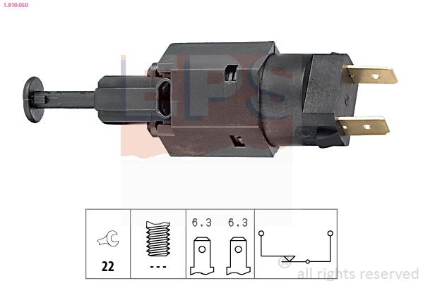 EPS Comutator lumini frana 1.810.050 la masina LAND ROVER FREELANDER I Soft Top (L314) 1998 1999 2000 2001 2002 2003 2004 2005 2006