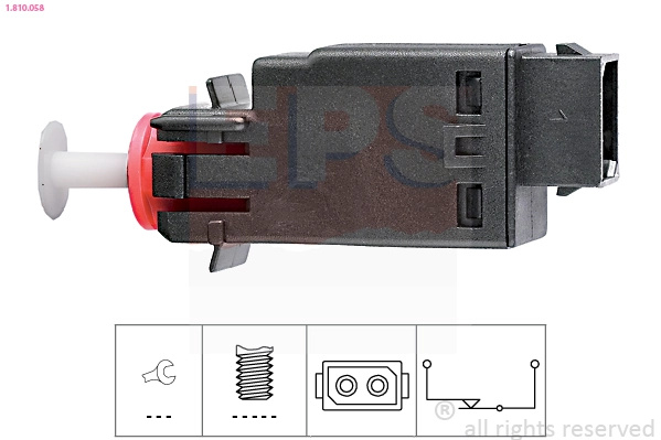 EPS Comutator lumini frana 1.810.058 compatibil cu BMW 3 (E36) 1990 1991 1992 1993 1994 1995 1996 1997 1998