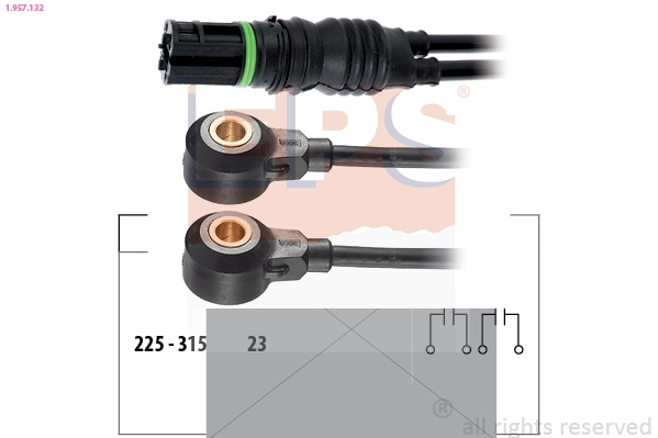 EPS Senzor batai 1.957.132 se potriveste la BMW 7 (E38) M52 B28 (286S1); M52 B28 (286S2) 2793cc 193cp 142kW 1995 1996 1997 1998 1999 2000 2001