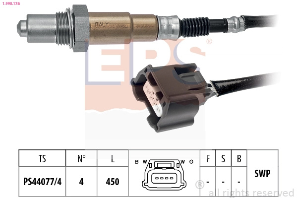EPS Sonda Lambda 1.998.178 model NISSAN TIIDA hatc