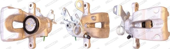 Etrier frana Etrier de frana cu disc Spate Dreapta ALFA ROMEO 147 156 GT FIAT LINEA LANCIA LYBRA 1.4-3.2 02.97- ALFA ROMEO GT (937_), Compartiment, 11.2003 - 09.2010 Ferodo FCL695094