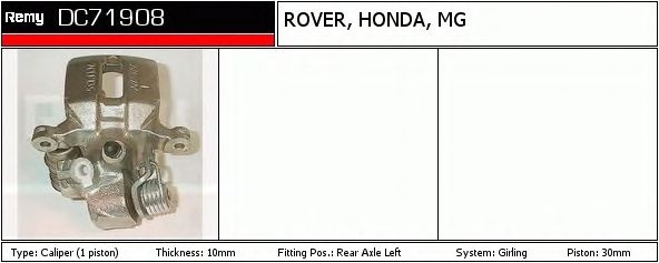 Etrier frana HONDA CIVIC VI Aerodeck MB MC DELCORE