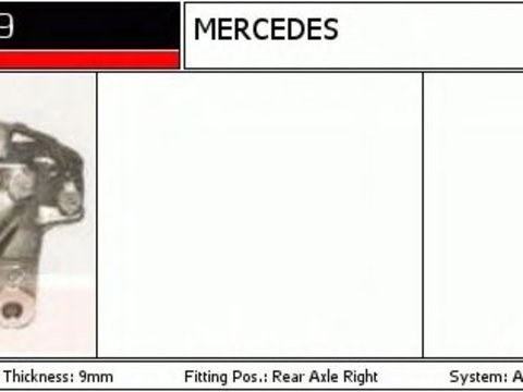 Etrier frana MERCEDES-BENZ SLK R170 DELCOREMY DC71268