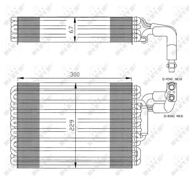 evaporator,aer conditionat (36030 NRF) M