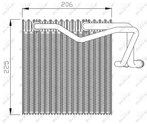 Evaporator aer conditionat 36095 NRF pentru CitroEn Berlingo Peugeot Partner Peugeot Ranch Peugeot Grand