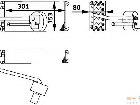 Evaporator aer conditionat 8FV 351 211-601 HELLA pentru Renault Clio