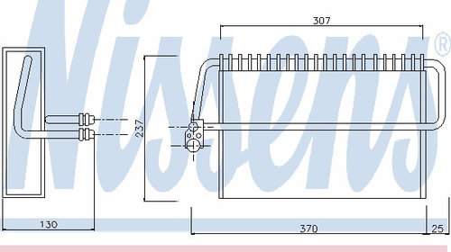 Evaporator aer conditionat 92162 NISSENS