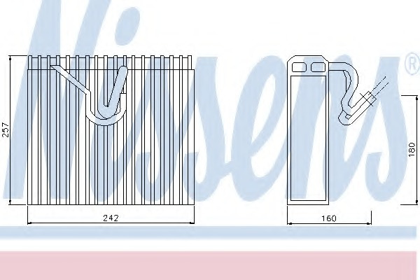 Evaporator aer conditionat 92187 NISSENS pentru Op