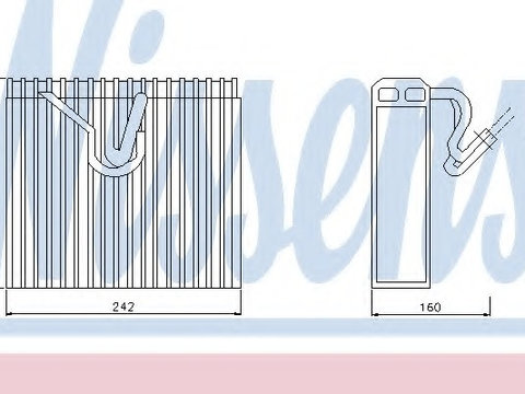 Evaporator aer conditionat 92187 NISSENS pentru Opel Corsa Opel Vita Opel Combo Opel Tigra