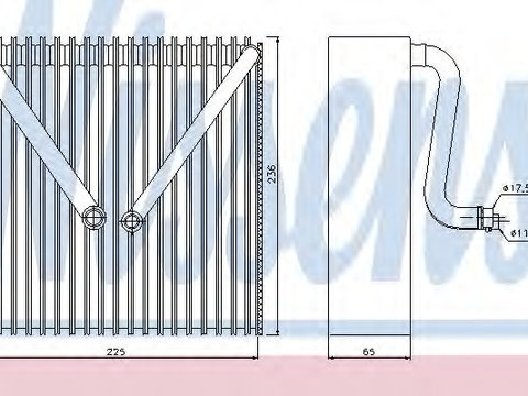 Evaporator aer conditionat 92191 NISSENS pentru Skoda Fabia Skoda Roomster Skoda Praktik Seat Ibiza Seat Cordoba Vw Derby Vw Polo Vw Fox