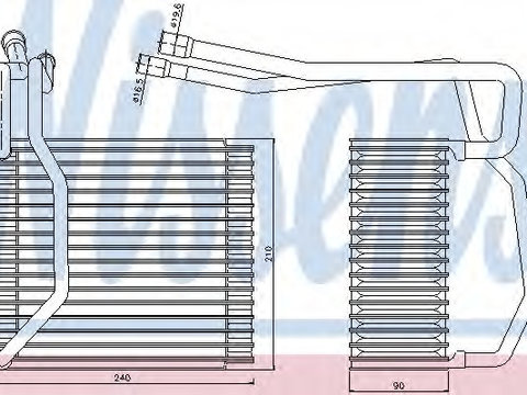 Evaporator aer conditionat 92194 NISSENS pentru Ford Transit