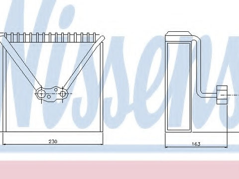 Evaporator aer conditionat 92234 NISSENS pentru Audi A2