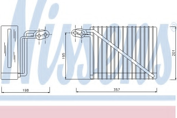 Evaporator aer conditionat 92272 NISSENS pentru Audi A4 Vw Passat