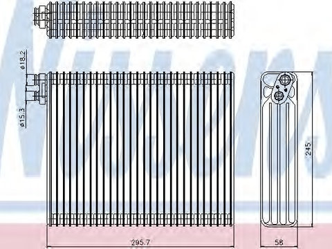 Evaporator aer conditionat 92299 NISSENS pentru Bmw Seria 5 Bmw X5