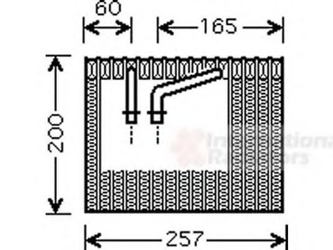 Evaporator,aer conditionat ALFA ROMEO 145 (930), ALFA ROMEO 146 (930), FIAT MULTIPLA (186) - VAN WEZEL 1700V339