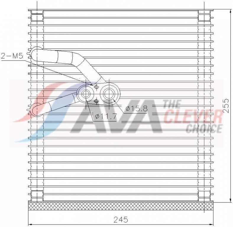 Evaporator, aer conditionat AVA QUALITY COOLING OLV759