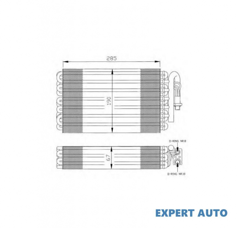 Evaporator,aer conditionat BMW 3 cupe (E36) 1992-1999 #2 0600V002