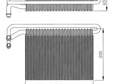 Evaporator,aer conditionat BMW Seria 3 Cabriolet (E46) (2000 - 2007) NRF 36096 piesa NOUA