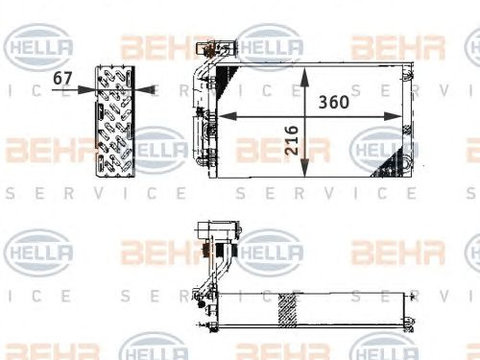 Evaporator aer conditionat CITROEN DISPATCH platou/sasiu (BU_, BV_, BW_, BX_) - Cod intern: W20089048 - LIVRARE DIN STOC in 24 ore!!!