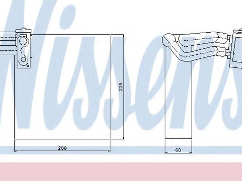 Evaporator aer conditionat DACIA SANDERO (2008 - 2016) NISSENS 92188