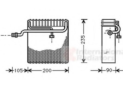 Evaporator,aer conditionat DAEWOO MATIZ (KLYA) - VAN WEZEL 8100V036