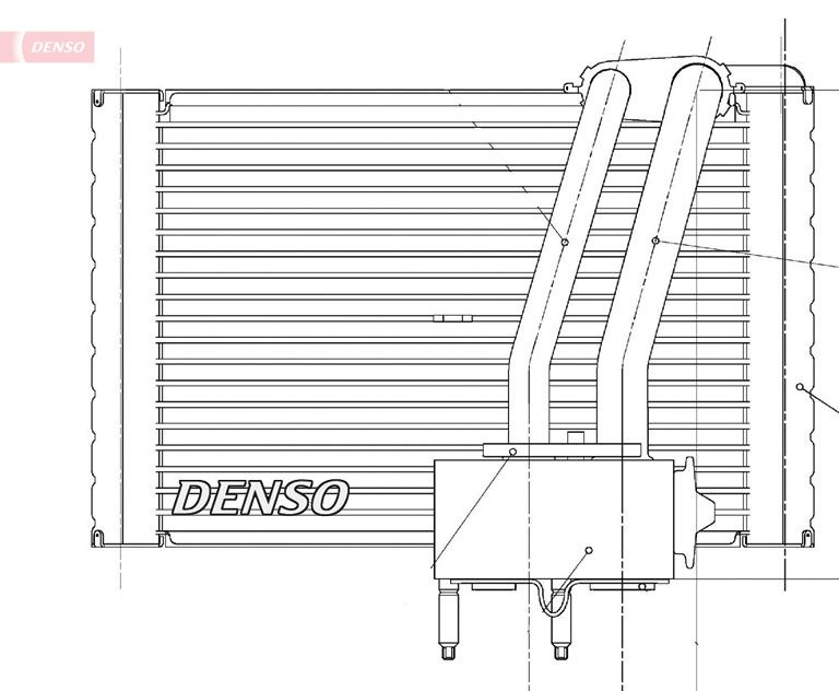 Evaporator, aer conditionat DENSO DEV07005