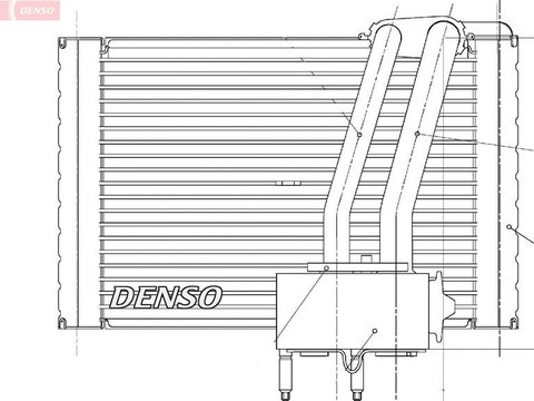 Evaporator, aer conditionat DENSO DEV07005