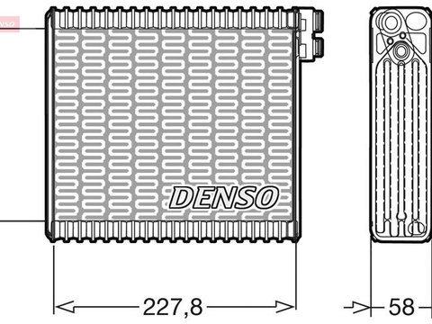 Evaporator,aer conditionat DENSO DEV09011