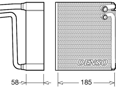 Evaporator,aer conditionat DENSO DEV09025