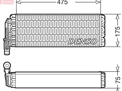 Evaporator,aer conditionat DENSO DEV12003