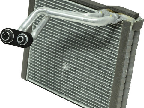 Evaporator aer conditionat Fiat 500L, 2012- motor 1.4, 1.4 Multiair Turbo, benzina, full aluminiu brazat, 265x210x38 mm, iesire 11, 7 mm, intrare 14, 4 mm, tehnologie cu curgere paralela,