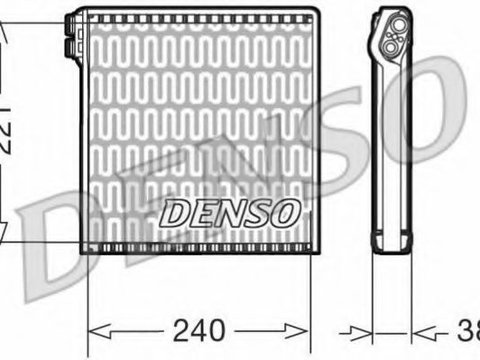 Evaporator aer conditionat FIAT DUCATO caroserie (250, 290) (2006 - 2016) DENSO DEV09102