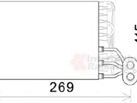 Evaporator,aer conditionat FIAT SEICENTO (187) - VAN WEZEL 1700V422
