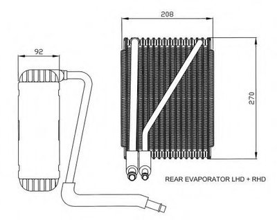 Evaporator,aer conditionat FORD GALAXY (WGR) (1995