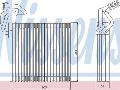 Evaporator aer conditionat HONDA CIVIC VII limuzina (ES) (2000 - 2006) NISSENS 92214