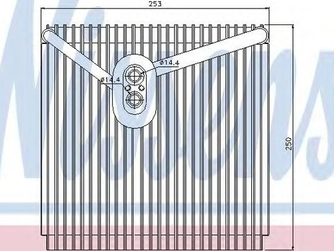 Evaporator aer conditionat HYUNDAI ACCENT III (MC) (2005 - 2010) NISSENS 92267