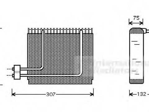 Evaporator,aer conditionat HYUNDAI SONATA Mk III (EF), HYUNDAI GRANDEUR (XG), HYUNDAI TRAJET (FO) - VAN WEZEL 8200V014