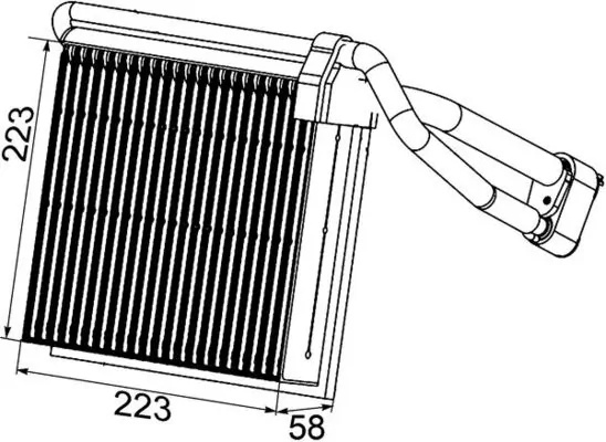 Evaporator aer conditionat MAHLE FORD KUGA I VAN 2008-2012 - AE 98 000P