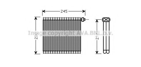 Evaporator aer conditionat MAZDA 3 limuzina (BK) (1999 - 2009) AVA QUALITY COOLING MZV217