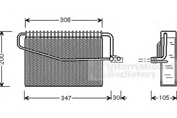 Evaporator,aer conditionat MERCEDES-BENZ C-CLASS limuzina (W203), MERCEDES-BENZ C-CLASS Sportscoupe (CL203), MERCEDES-BENZ C-CLASS T-Model (S203) - VA