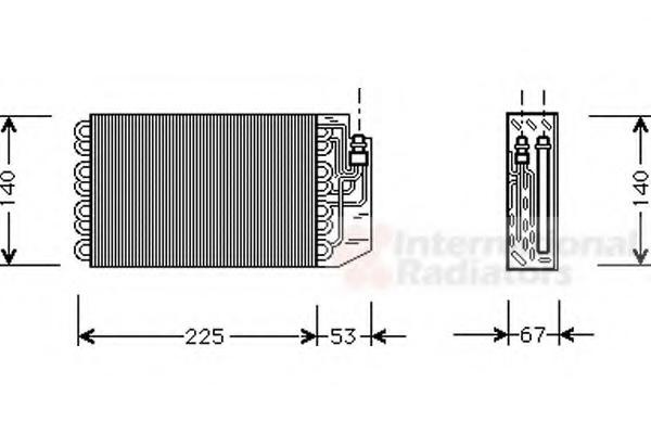 Evaporator,aer conditionat MERCEDES-BENZ CL-CLASS cupe (C140), MERCEDES-BENZ S-CLASS limuzina (W140) - VAN WEZEL 3000V029