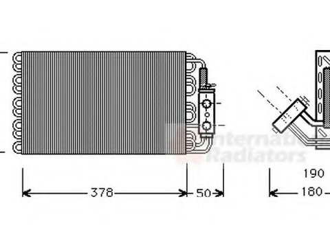Evaporator,aer conditionat MERCEDES-BENZ CL-CLASS cupe (C140), MERCEDES-BENZ S-CLASS limuzina (W140) - VAN WEZEL 3000V001
