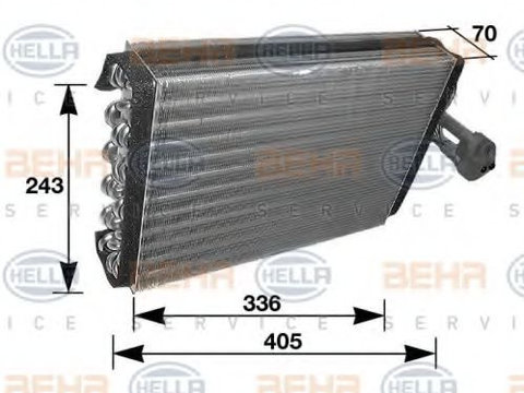 Evaporator aer conditionat MERCEDES CLK Cabriolet (A208) (1998 - 2002) HELLA 8FV 351 210-281