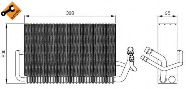 Evaporator,aer conditionat MERCEDES CLS (C219) (20