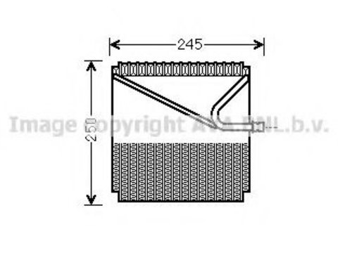 Evaporator aer conditionat MERCEDES M-CLASS (W163) (1998 - 2005) AVA QUALITY COOLING MSV454